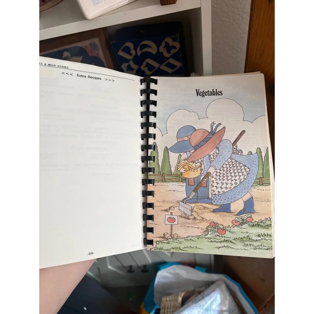 Vintage 1978 Seasoned With Love Church Cookbook Glenwood MN Sunbonnet Sue Style